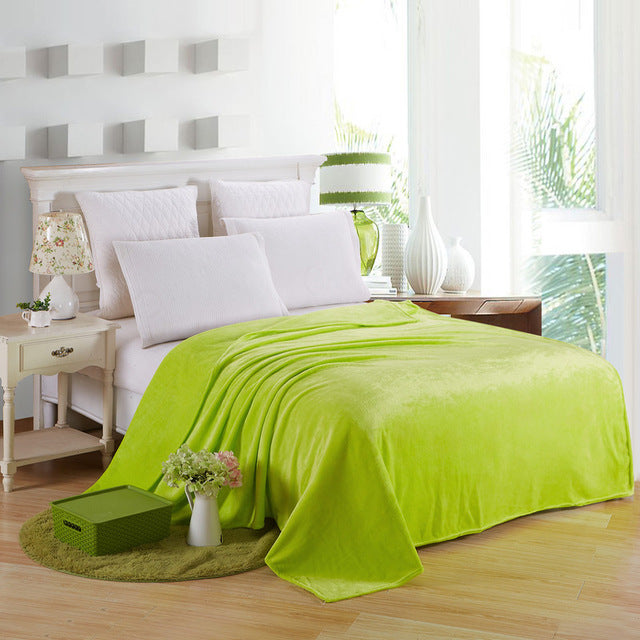 Super Soft Polyester Fleece Flannel Blanket