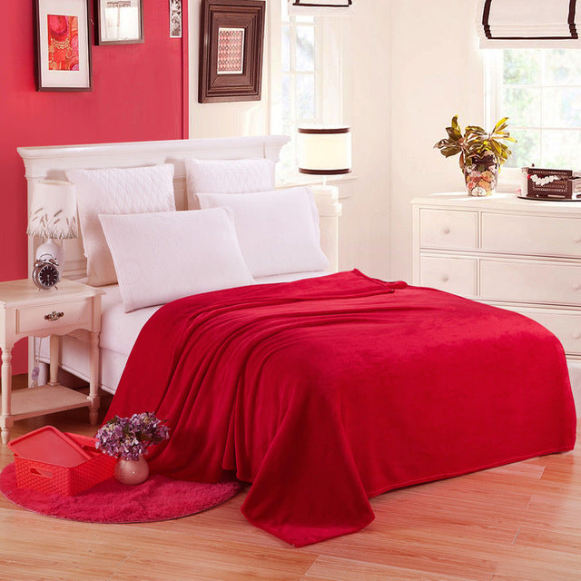 Super Soft Polyester Fleece Flannel Blanket