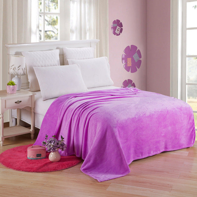 Super Soft Polyester Fleece Flannel Blanket
