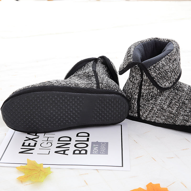 Women's Geo Weave Pattern Woolen Slippers