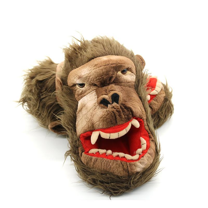 Zombie Monkey Plush Slippers