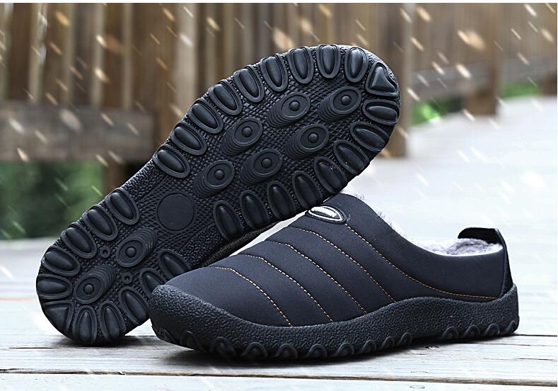 Thermal Fur Lined Padded Slippers