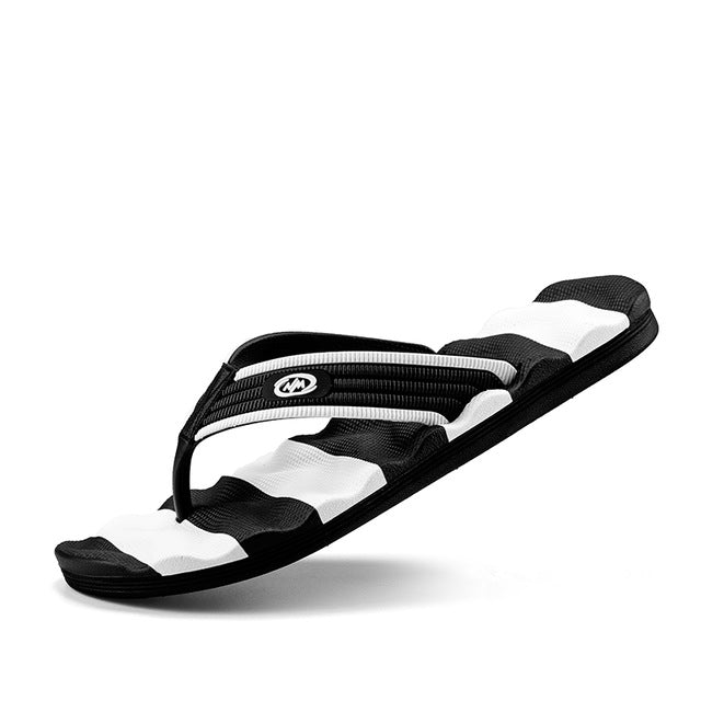 Zebra Stripe Men's Casual Flip Flop Sandals