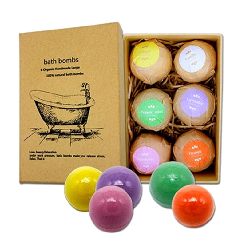 Six Ball Set Essential Oil Bath Bombs