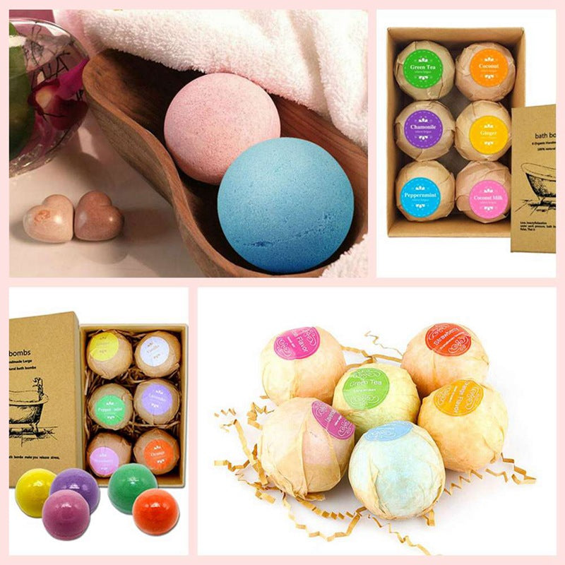 Six Ball Set Essential Oil Bath Bombs