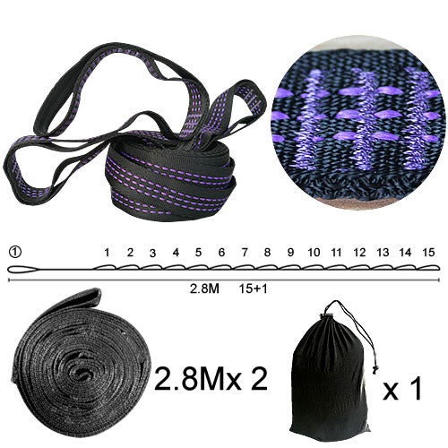 Adjustable Hammock Hanging Straps, Belts, and Hooks
