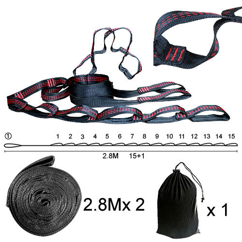 Adjustable Hammock Hanging Straps, Belts, and Hooks