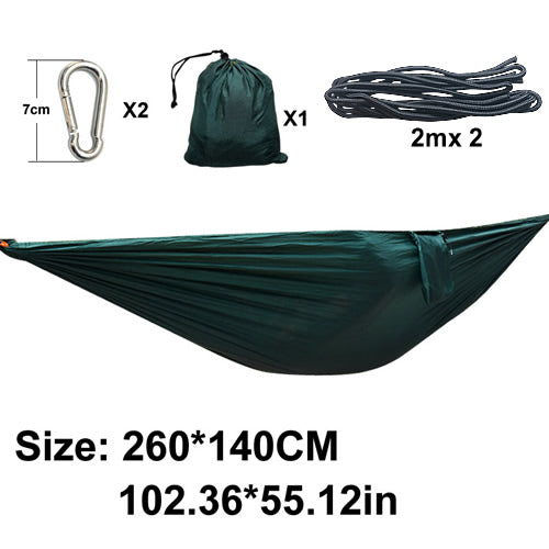 Double Person Parachute Nylon Hammock with Straps, Buckles