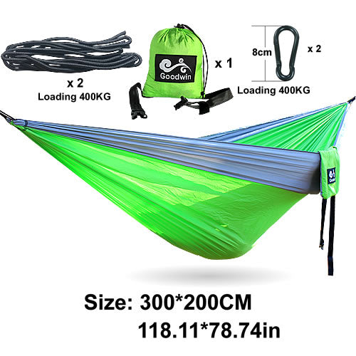 Double Person Parachute Nylon Hammock with Straps, Buckles