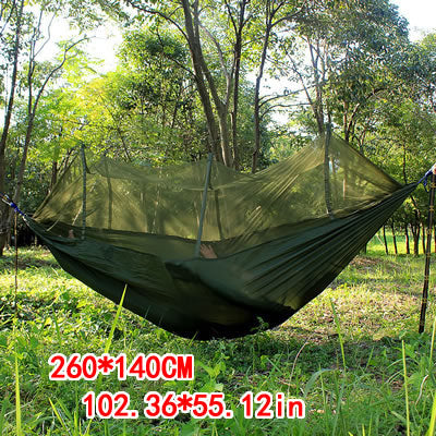 Double Person Parachute Nylon Hammock with Straps, Buckles