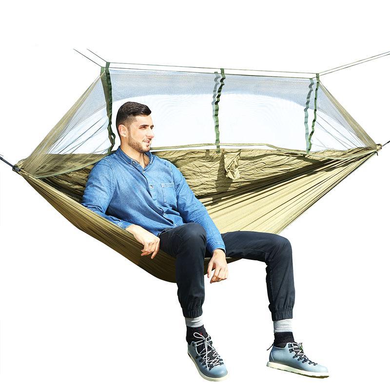 1-2 Person Outdoor Mosquito Net Parachute Hammock