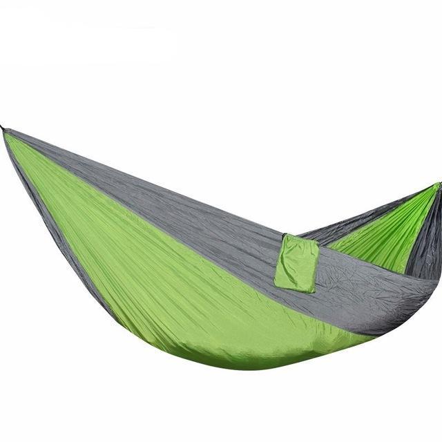 Two-Color Parachute Nylon Double Hammock