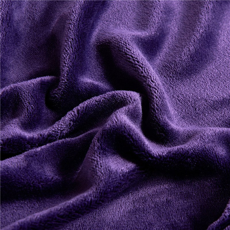 Sherpa Poly Wool Throw Blanket