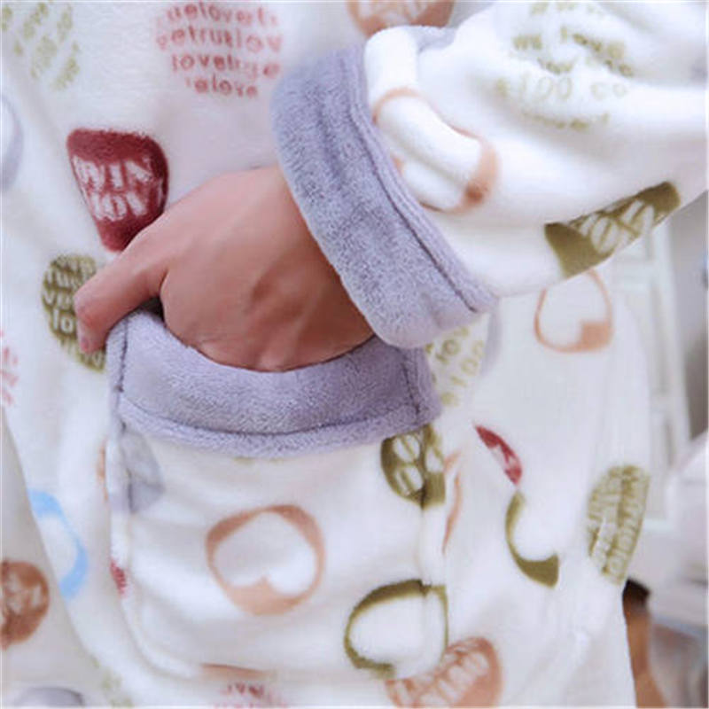 Men's Thick Fleece Pajama Set