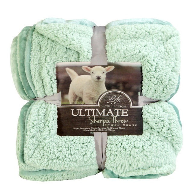 Super Soft Faux Fleece Sherpa Blanket