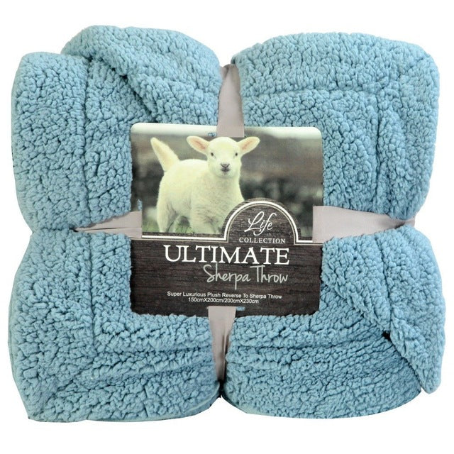 Super Soft Faux Fleece Sherpa Blanket