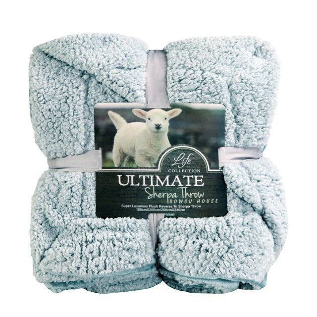 Super Soft Faux Fleece Sherpa Blanket