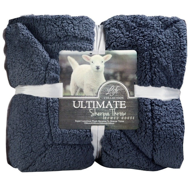 Super Soft Faux Fleece Sherpa Blanket