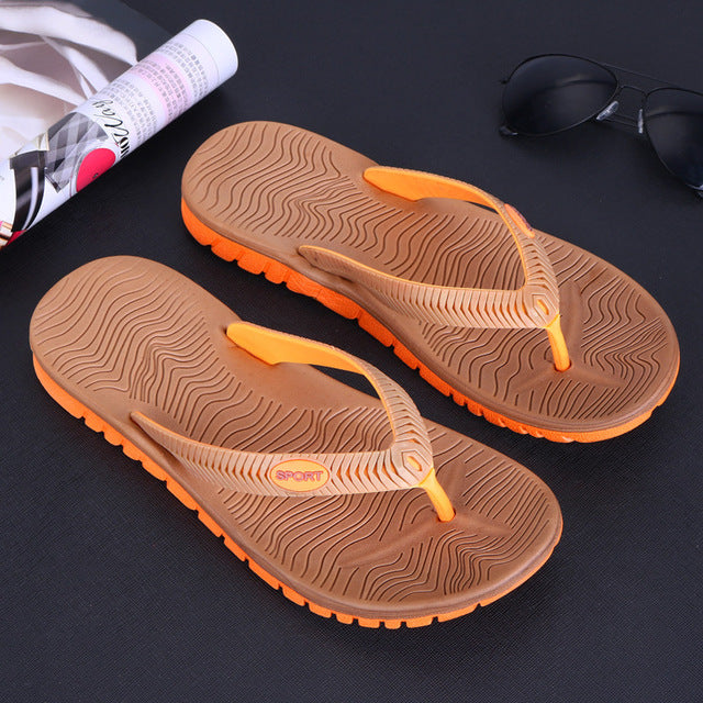 Two Color Men's Sport Flip Flops