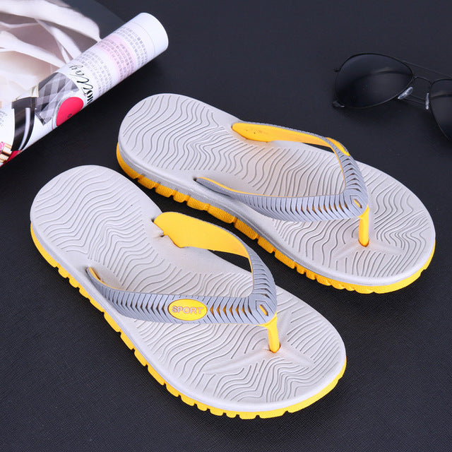 Two Color Men's Sport Flip Flops