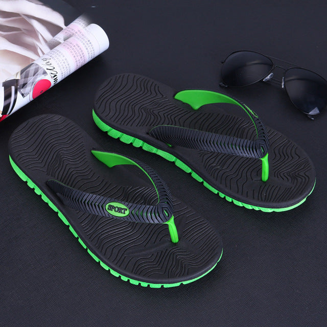 Two Color Men's Sport Flip Flops