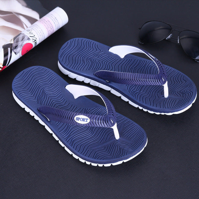 Two Color Men's Sport Flip Flops