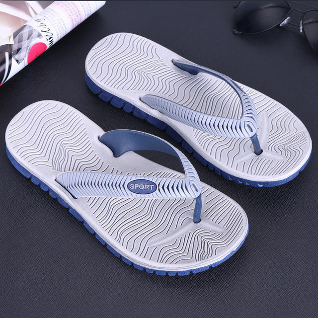 Two Color Men's Sport Flip Flops