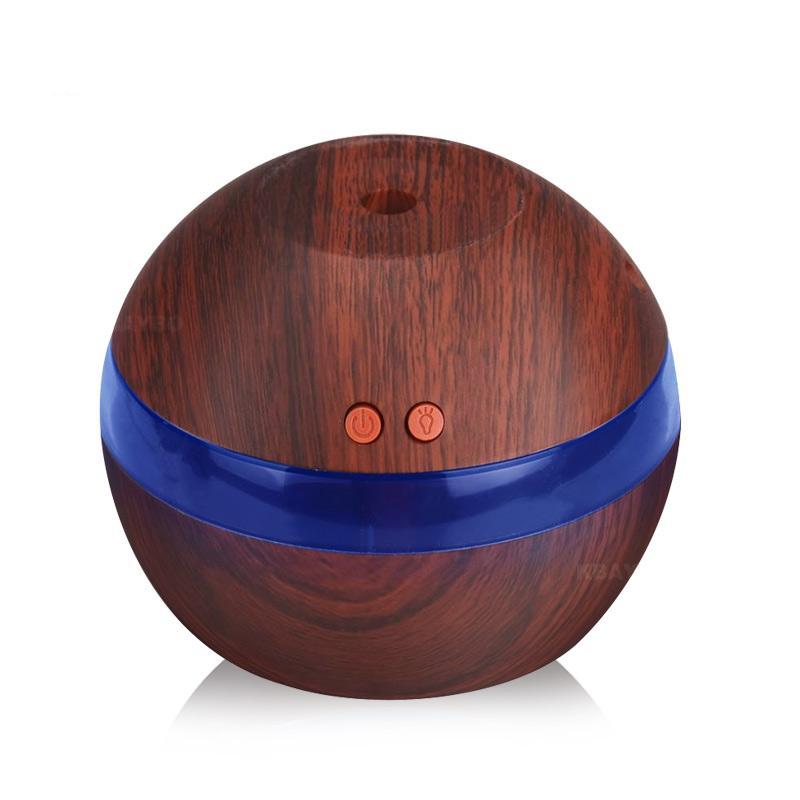 USB Power Woodgrain Sphere Aromatic Oil Diffuser