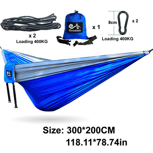 Parachute Nylon Double Hammocks with Hardware