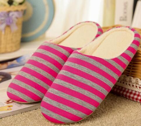 Soft Coral Velvet Embroidered Slippers