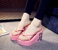 Women's Wedges Flip Flop Beach Shoes