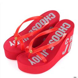 Women's Wedges Flip Flop Beach Shoes