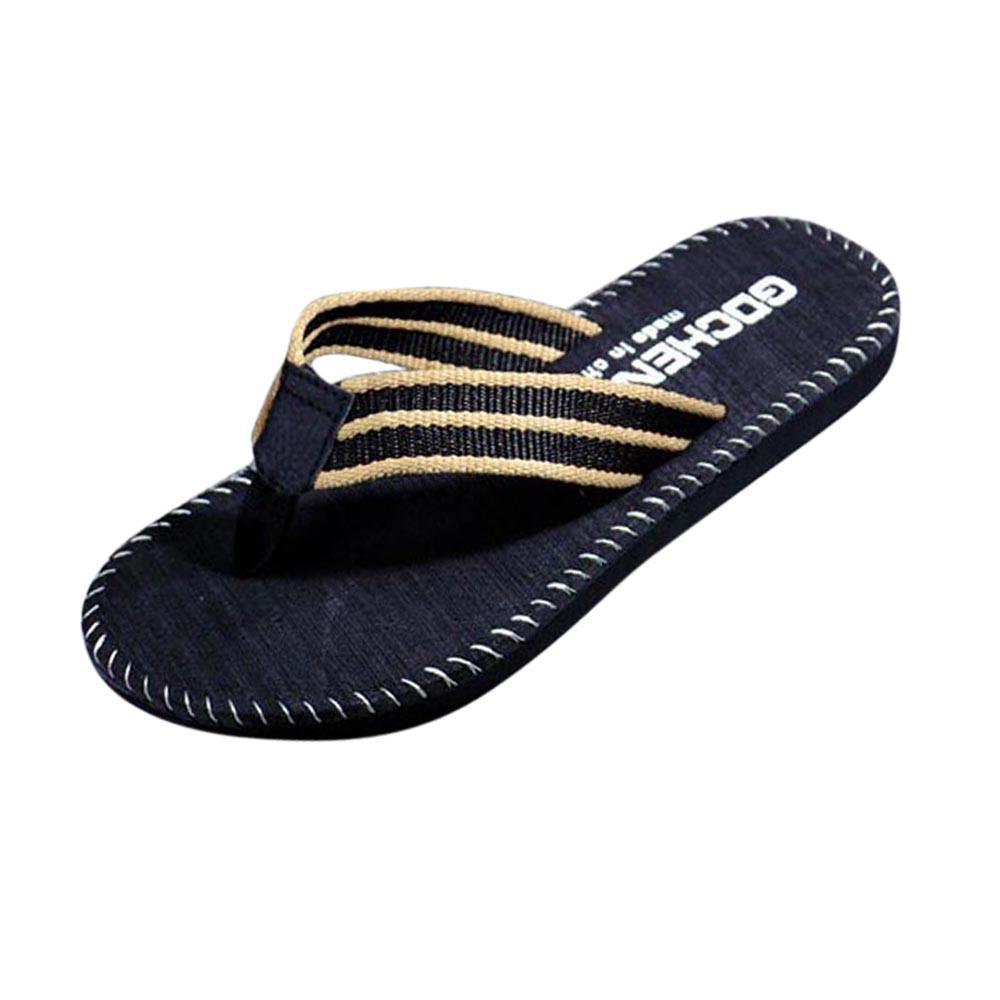 Men's Stitched Border Beach Sandals
