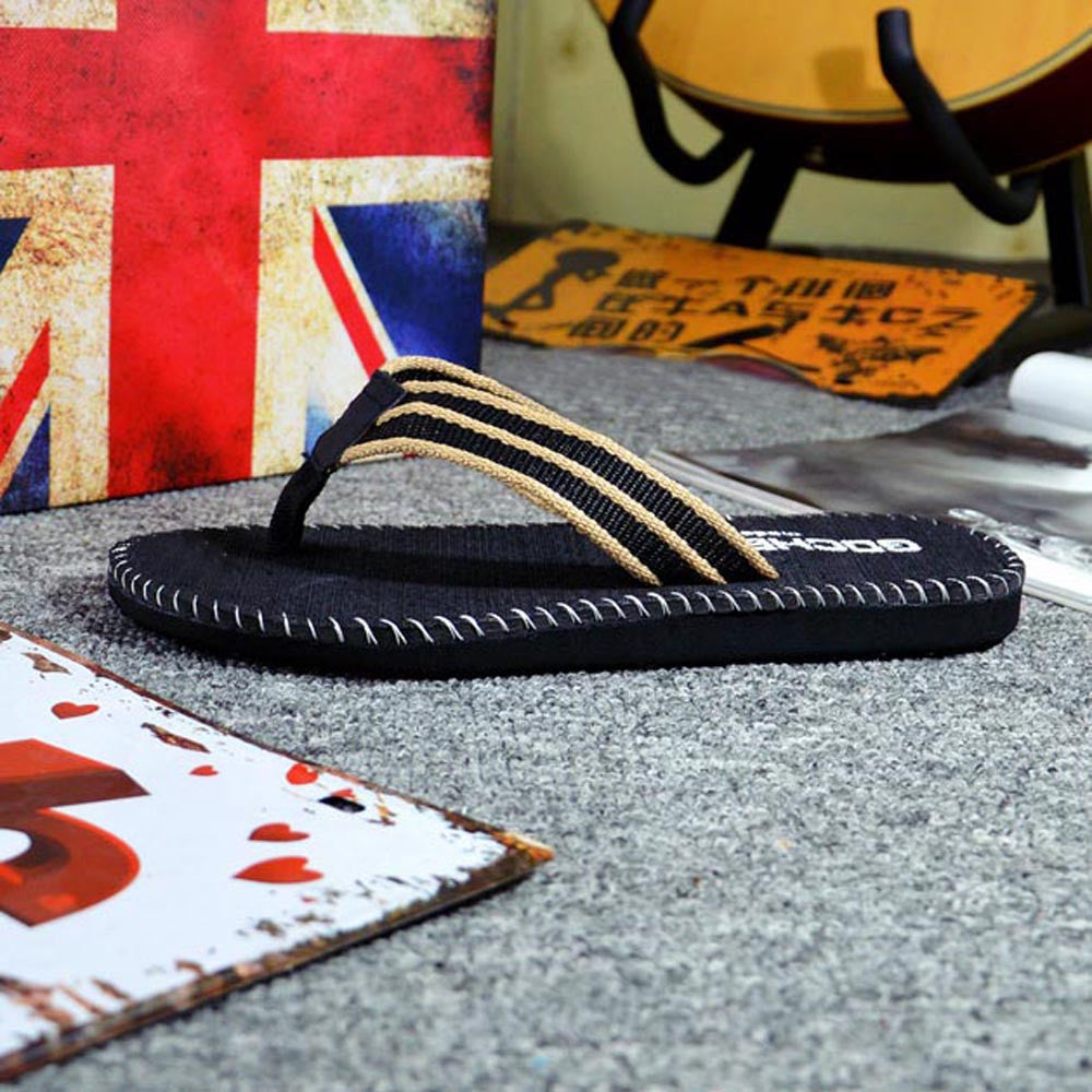 Men's Stitched Border Beach Sandals