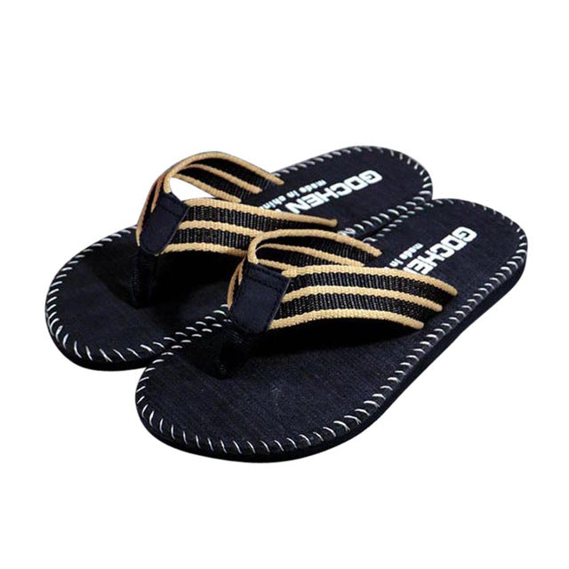 Men's Stitched Border Beach Sandals