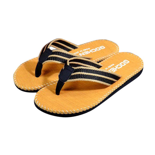 Men's Stitched Border Beach Sandals
