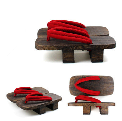 Wooden Japanese Anime Cosplay Shoes