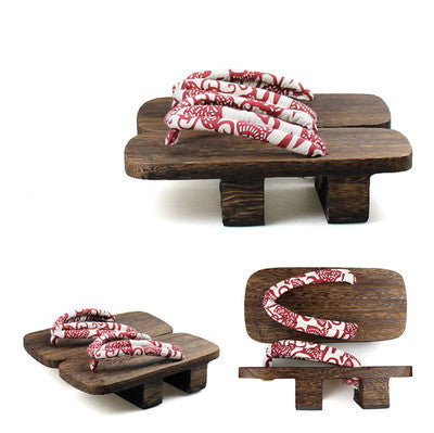 Wooden Japanese Anime Cosplay Shoes