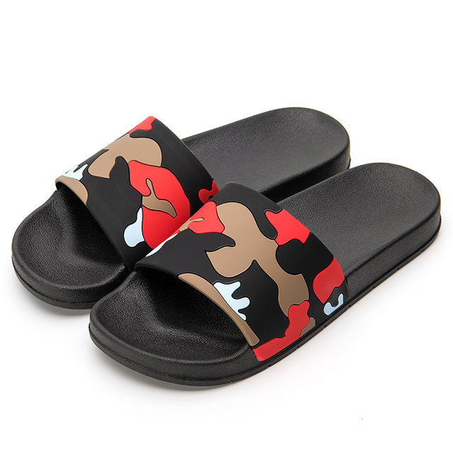 Men's Camo Pattern Contour Non-Slip Sandals
