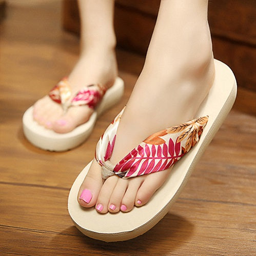 Women's Silk Thong Sandals