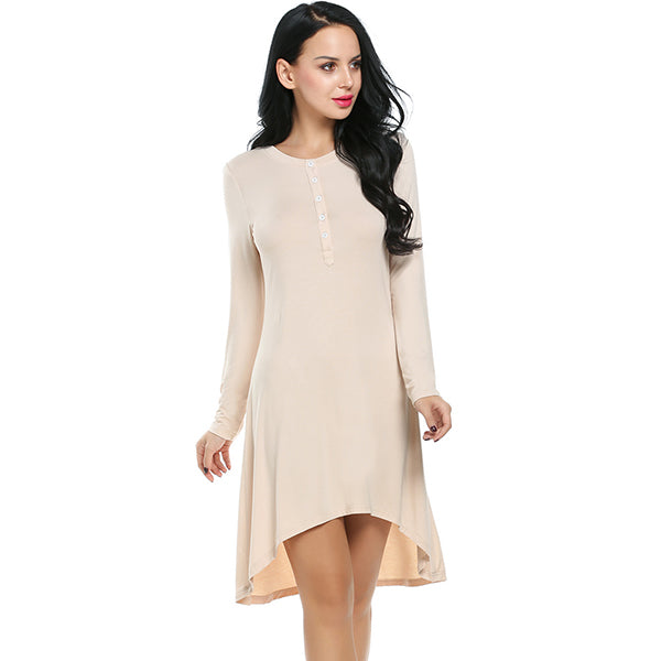 Women's Round Neck Sexy Nightdress