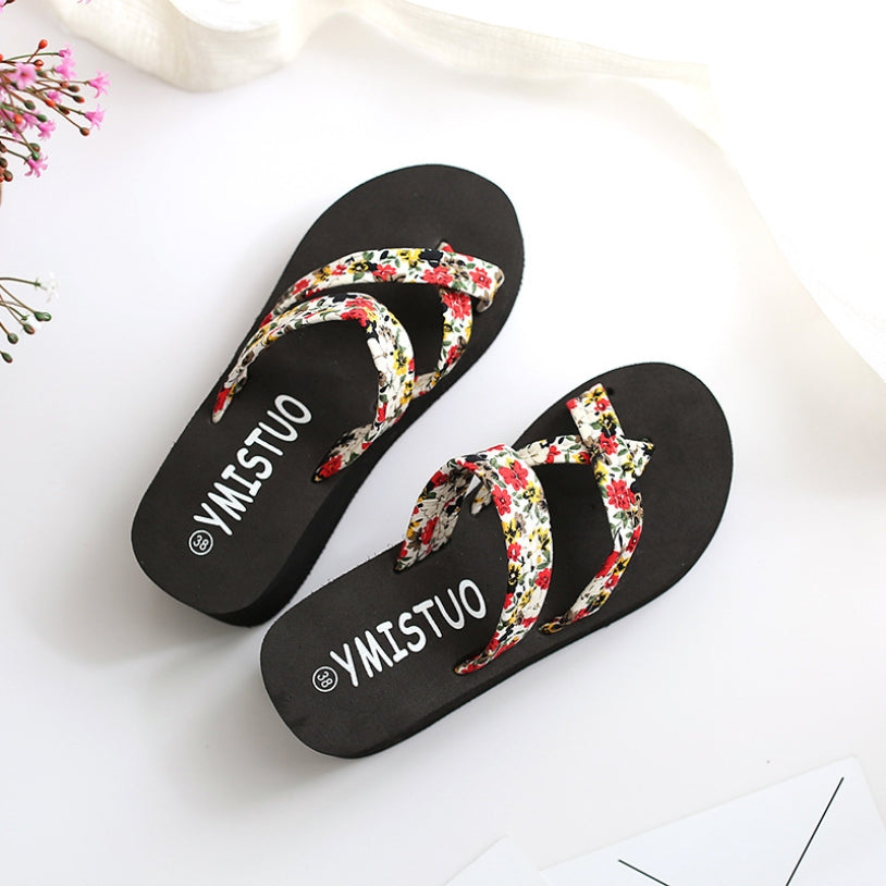 Women's Floral Bling Platform Slippers