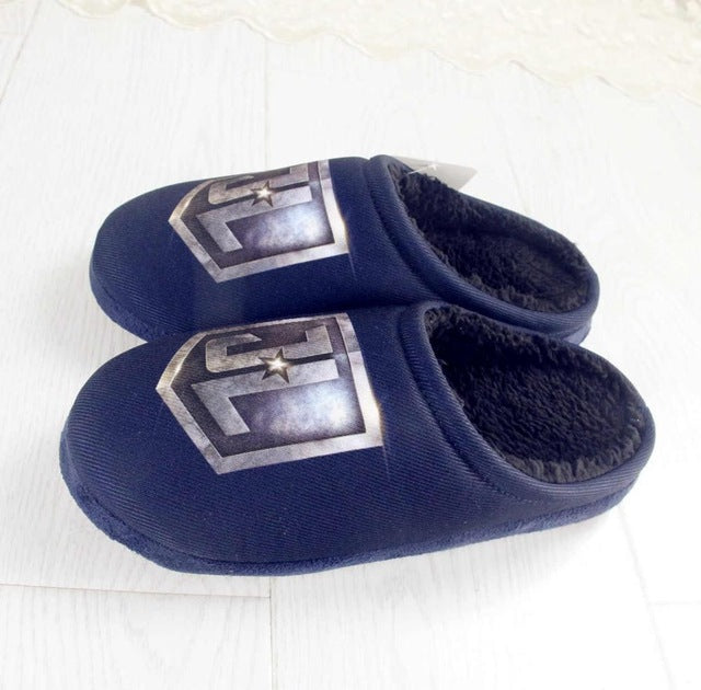 Unisex Super Hero Plush Felt Slippers