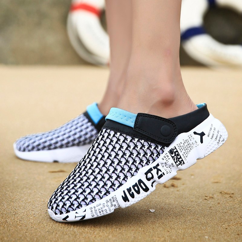 Men's Air Mesh pop Graphics Beach Shoes