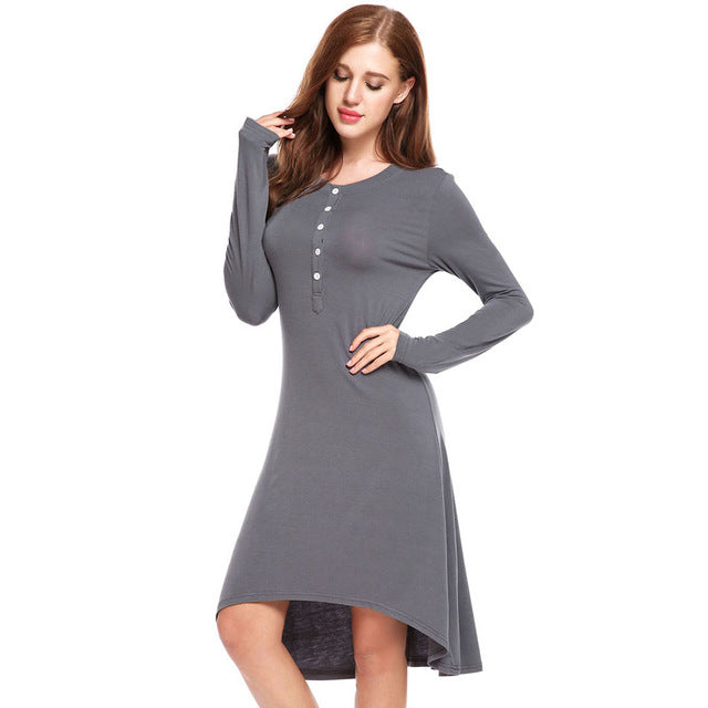 Women's Round Neck Sexy Nightdress