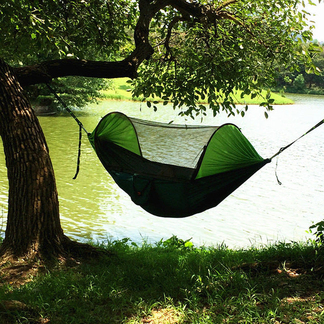 Ultralight Hammock with Mosquito Net, Funnel Canopy