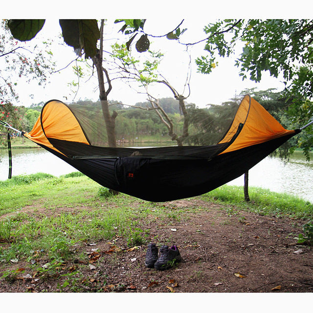 Ultralight Hammock with Mosquito Net, Funnel Canopy
