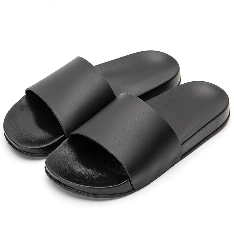 Men's Minimalist Black And White Slipper Sandal