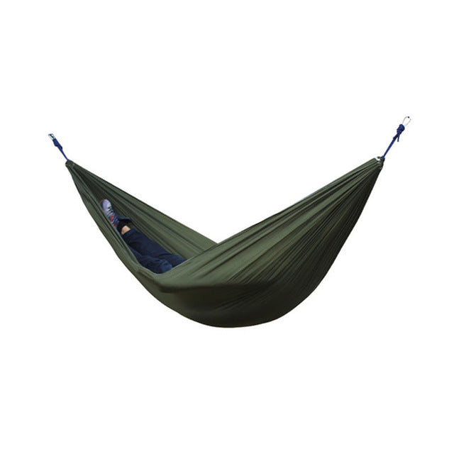 Two-Color Parachute Nylon Double Hammock
