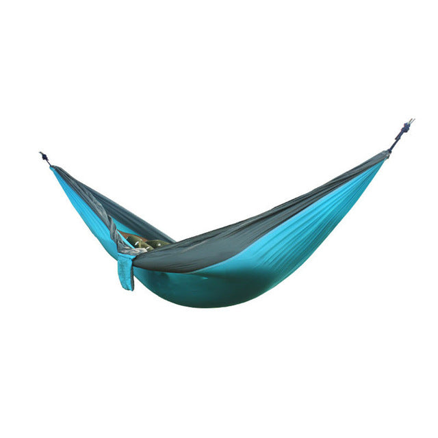 Two-Color Parachute Nylon Double Hammock
